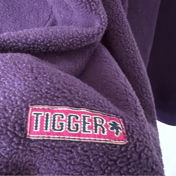Vintage Disney Winnie The Pooh Embroidered Tigger Fleece in Purple size 2X - Picture 9 of 13
